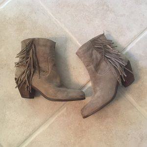 Sam Edelman fringe booties